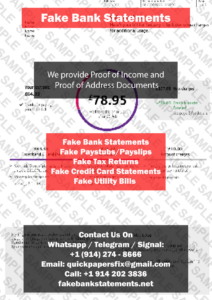 Fake BT Bank Statement