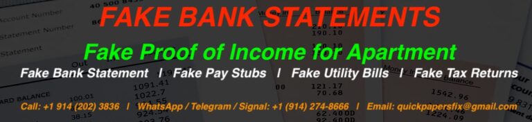 fake proof of income