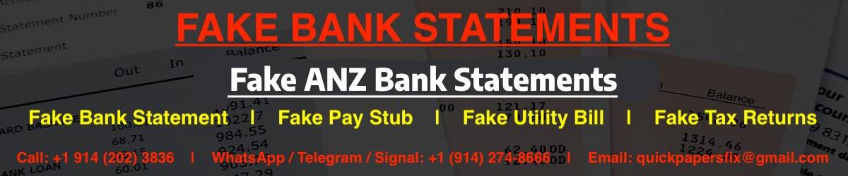 Fake ANZ Bank Statements